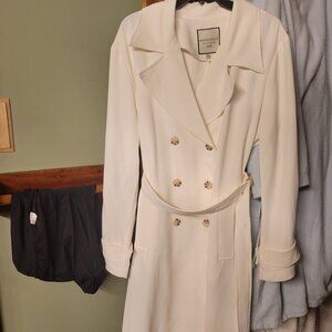 White Bagatelle Collection long coat